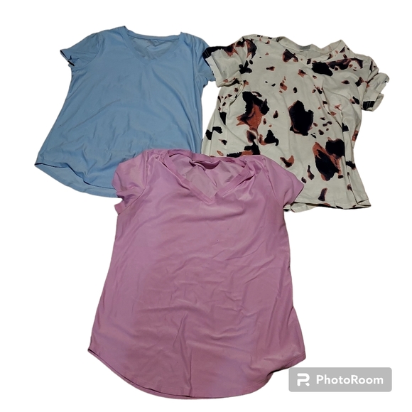 Tops - Large Clothes Lot Shirts Short Sleeve Top Woman. (0366)